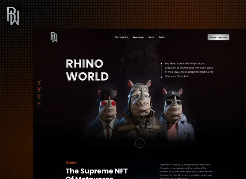 Rhino World website preview